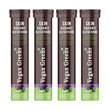 Vegan Greens Skin Radiance Japanese 500mg Glutathione +11 Nutrients Effervescent Tabs - Lemon Ginger