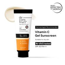 Deconstruct 5% Vitamin C Sunscreen SPF 50 PA++++ (In Vivo), Brightens Skin Tone, New Gen Filters