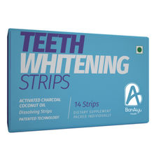 Bonayu Teeth Whitening Strips With Activated Charcoal & Coconut Oil, All Natural