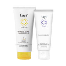 Kaya Oily Skin Cleanser & Sunscreen Combo