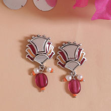 Voylla Thikri Mirror Details Casual Earrings