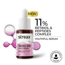 Streax Youthful Shine Face Serum With 11% Retinol Peptide Complex, Reduces Fine Lines & Wrinkles