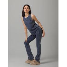 NeceSera Women Sculpt Cotton Denim Blue Bootcut Pant