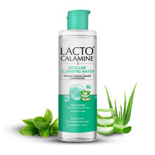 Lacto Calamine Micellar Cleansing Water,Removes Makeup & Clears Skin With Aloe Vera & Green Tea