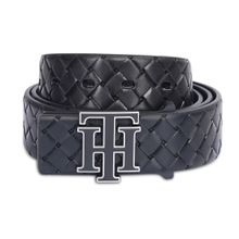 Tommy Hilfiger Men Black Leather Bellin Non Reversible Belt