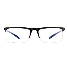 Velocity Eyewear Half Rim Rectangle Anti Glare & Blue Cut Computer Eye Glass