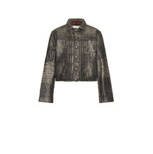 424 Leather Trucker Jacket