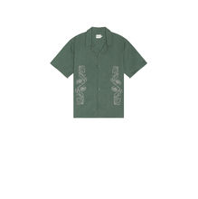 Bound Floral Embroidery Shirt