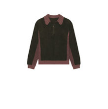 ISA BOULDER Relax Zip Up Polo Sweater