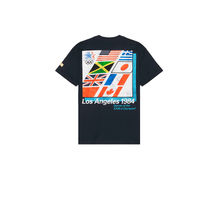 Olympics Heritage Los Angeles 84 Emblem And Flags Tee