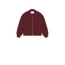 vowels Knitted Bomber Jacket