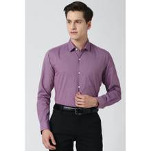 Peter England Men Purple Regular Fit Formal Shirt