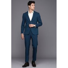 Peter England Men Navy Solid Slim Fit Formal Suit (Set of 2)