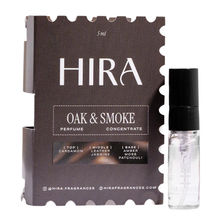 HIRA Oak and Smoke Mini Travel Size Eau De Parfum for Men (Leather, Woody, Bold)