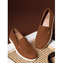 Cantabil Tan Cantabil Casual Loafers Shoes for Men