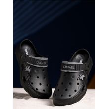 Cantabil Black Cantabil Casual Clogs for Men