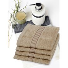 KOPA Quick Dry 100% Cotton Soft Terry Towel -4Pc Face Towel D'Ross Solid-Taupe