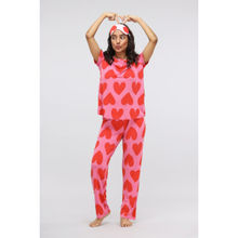 NeceSera Pink Love Modal Pajama (Set of 2)