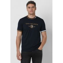 Van Heusen Men Navy Blue Crew Neck T-shirt