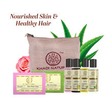 Khadi Natural Travel Kit with Mini Must-Haves for Healthy Skin and Hair Anywhere