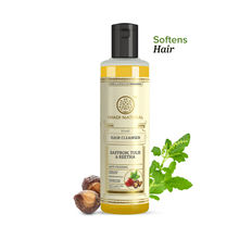 Khadi Natural Saffron Tulsi & Reetha Hair Cleanser for Strengthened Hair and Strong Roots