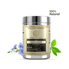 Khadi Natural Black Henna Powder for Rich Color, Hair Fall Control and Conditioning