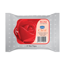Ginni Clea Cleansing & Makeup Remover Wet Wipes - Rose (30 Wipes)