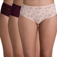 Nykd by Nykaa Mid Rise Hipster Panty with Outer Elastic-NYP033-Assortment 9 (Pack of 3)