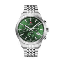 Swiss Military by Chrono Men Swiss Made Quartz Green Dial Chronograph Watch (SM34107.04) (M)
