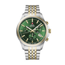 Swiss Military by Chrono Men Swiss Made Quartz Green Dial Chronograph Watch (SM34107.08) (M)
