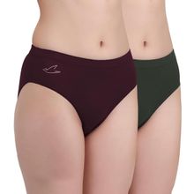 FREECULTR Womens Micro Modal Mid Rise Hipster with Medium Rear Coverage (Pack of 2)