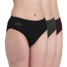 FREECULTR Womens Micro Modal Mid Rise Hipster with Medium Rear Coverage (Pack of 3)