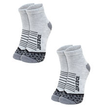 WearJukebox Ankle Grip Socks Grey (Pack of 2)