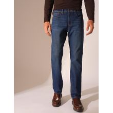 SELECTED HOMME Blue Mid Rise Straight Fit Jeans