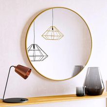 The Artment Orbit Minimal High Definition Round Mirror Gold