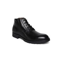 MASABIH Ankle Length Genuine Leather Black Chukka Lace Up Boots for Men