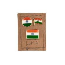 The Tie Hub Indian Flag Strong Magnetic Lapel Pin