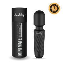 Vandelay Mini Mate Massager - Wireless & Waterproof - Personal Body Massager (Black)