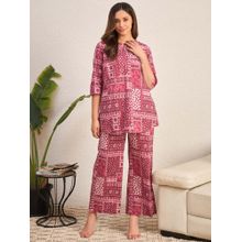 July Nightwear Women Cotton Pink Long Top