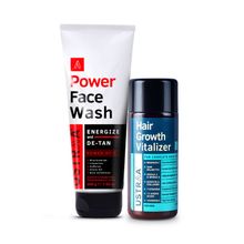 Ustraa Power Face Wash De-Tan & Hair Growth Vitalizer