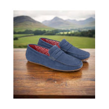 V8 by Ruosh The Seti Blue Suede Men Casual Loafers