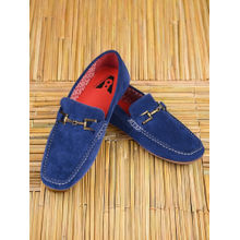 V8 by Ruosh The Seti Blue Suede Men Casual Loafers