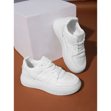 Truffle Collection White Solid Sneakers