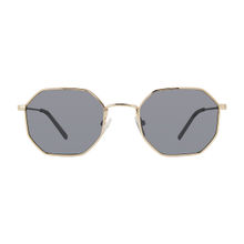 PRIVE REVAUX Unisex UV Protected Grey Lens Irregular Sunglasses