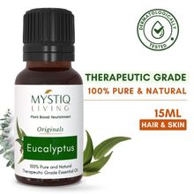 Mystiq Living Eucalyptus Essential Oil, Pure Organic Nilgiri Oil for Cold and Cough, Pain Relief