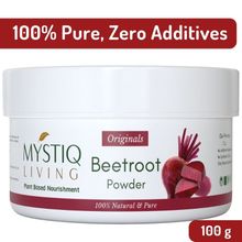Mystiq Living Organic Beetroot Powder Pure & Natural For Face, Hair & Lip Balm