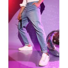 Campus Sutra Men Light-Wash Carrot Fit Denim Jeans