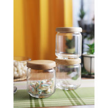 Ocean Pop Jar 500Ml With Wooden Lid (Set of 6)