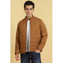 Allen Solly Men Brown Solid Full Sleeves Casual Jacket