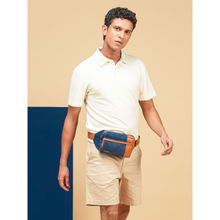 Assembly Cross Body Fanny Pack with Adjustable Straps and Zipper Pockets- Blue (S)